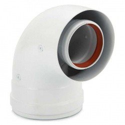 Коаксиальный угол 90 градусов 60/100 Viessmann PP (VST7373226)